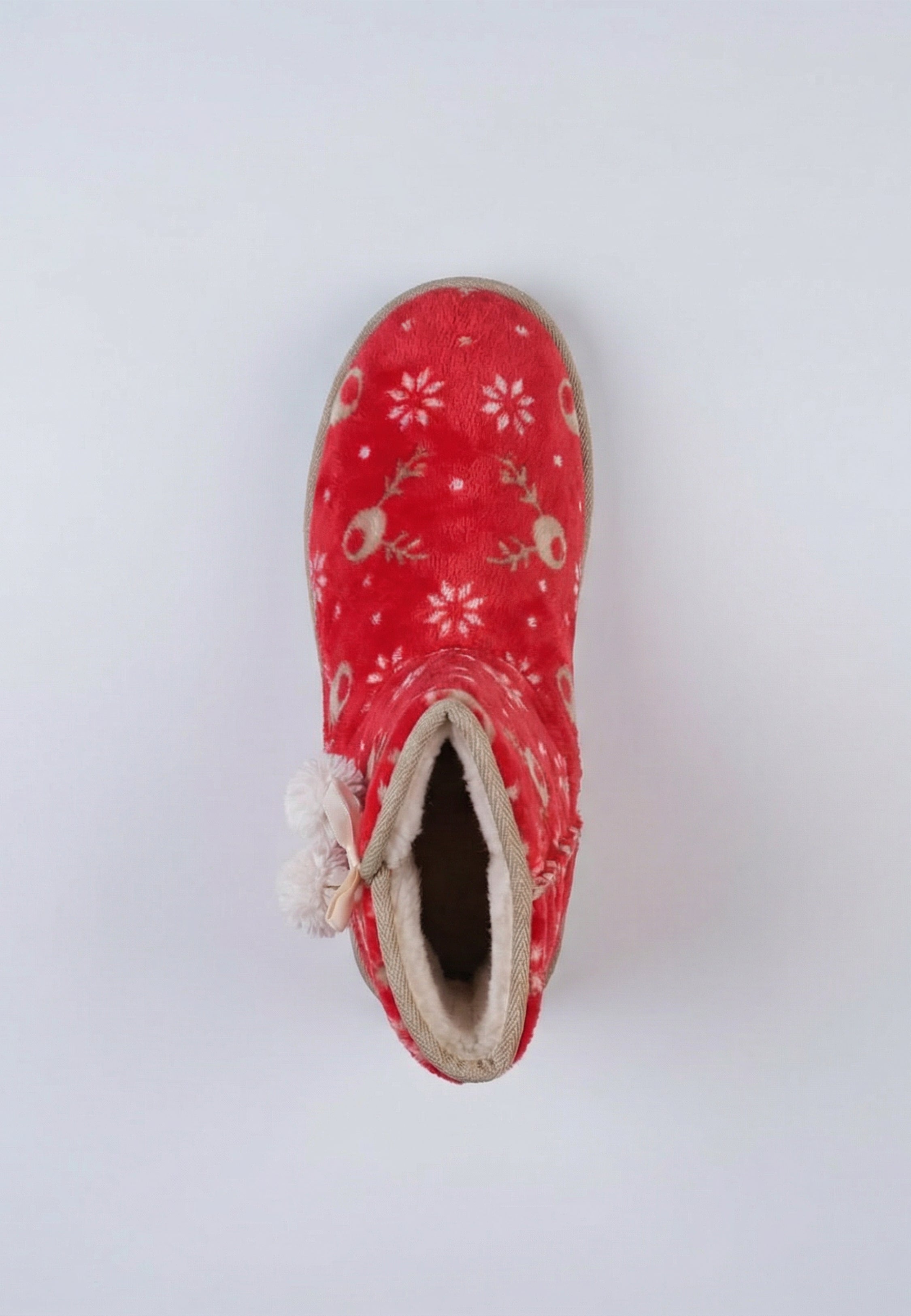 Chaussons Bottines d’Intérieur Motif Festif