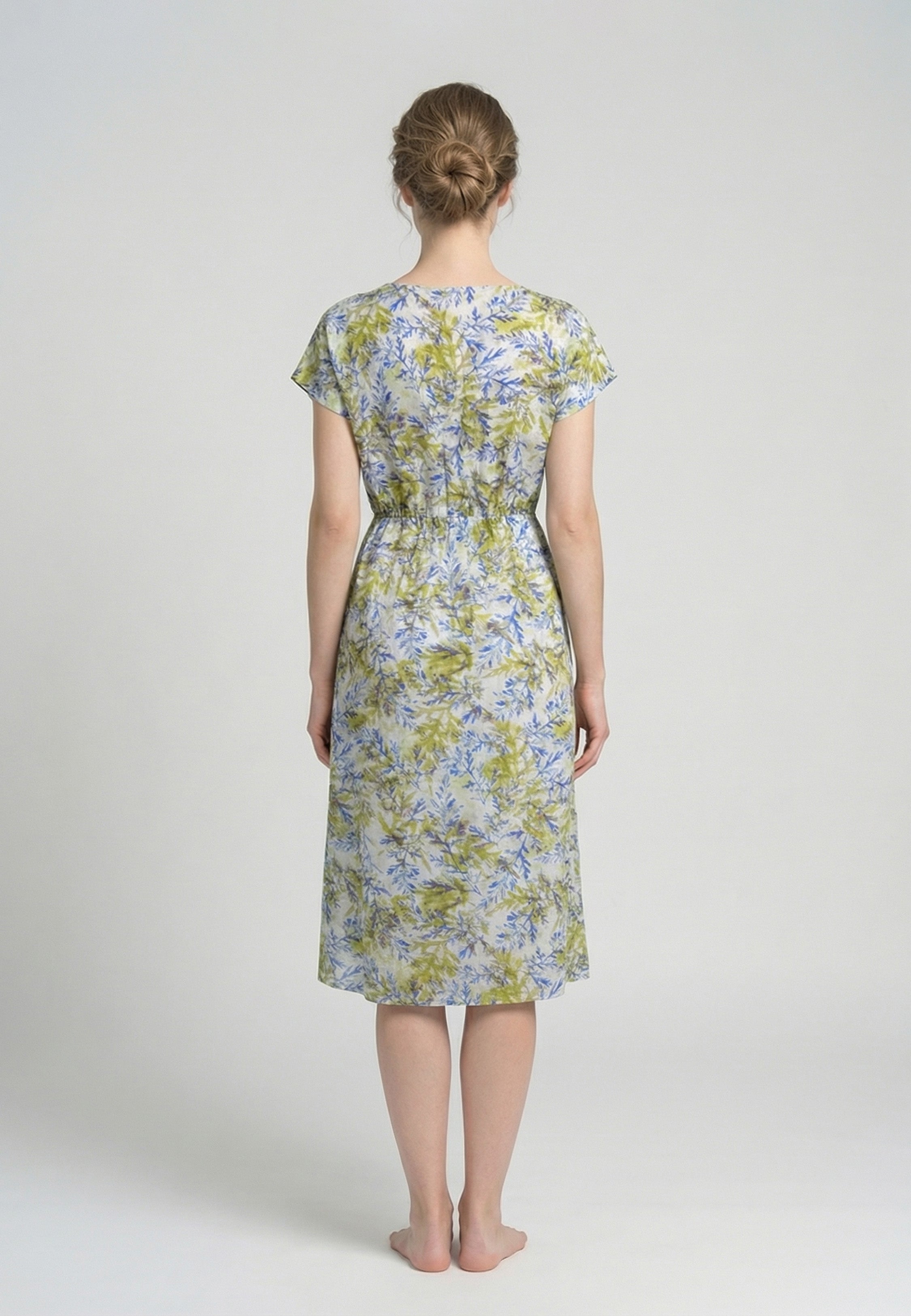 Chemise de Nuit Femme Imprimé Feuillage