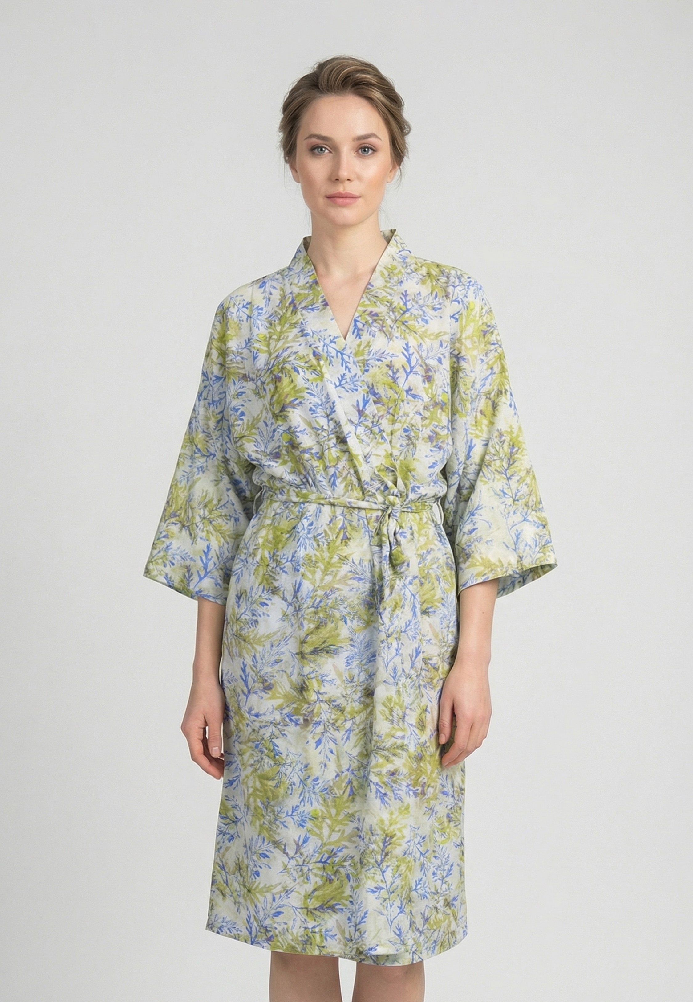 Kimono Femme Imprimé Feuillage