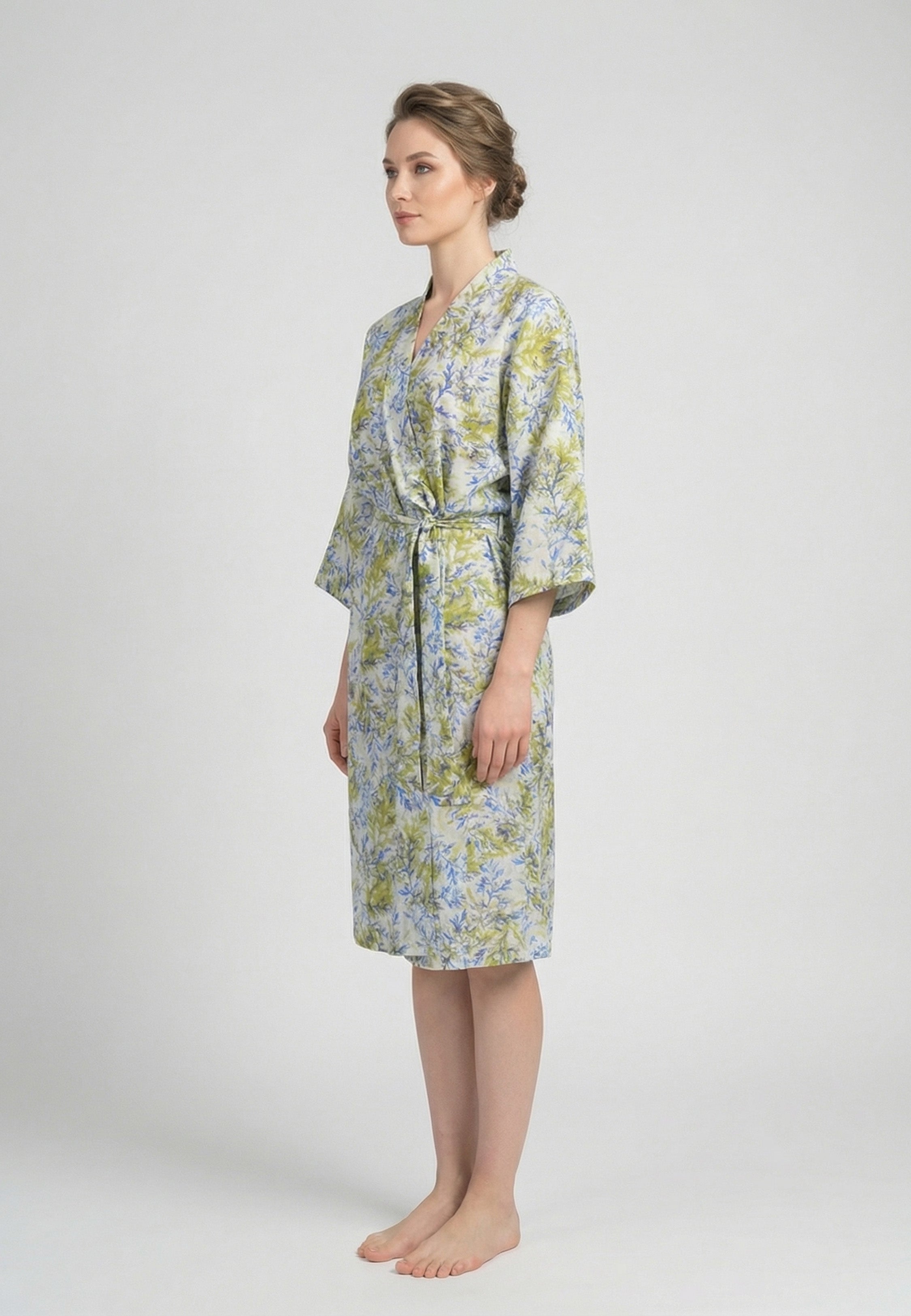 Kimono Femme Imprimé Feuillage