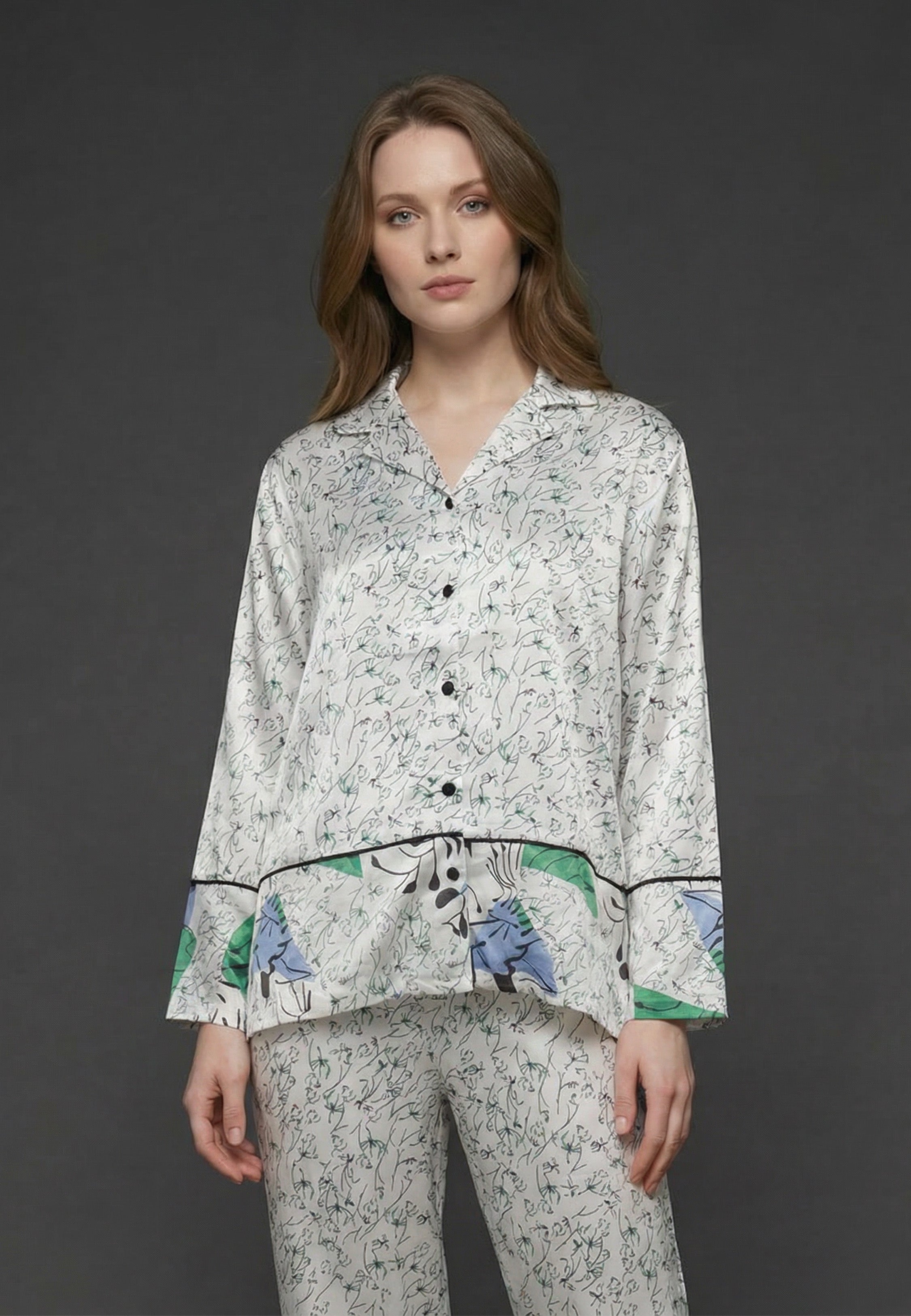 Pyjama Femme Satin Imprimé