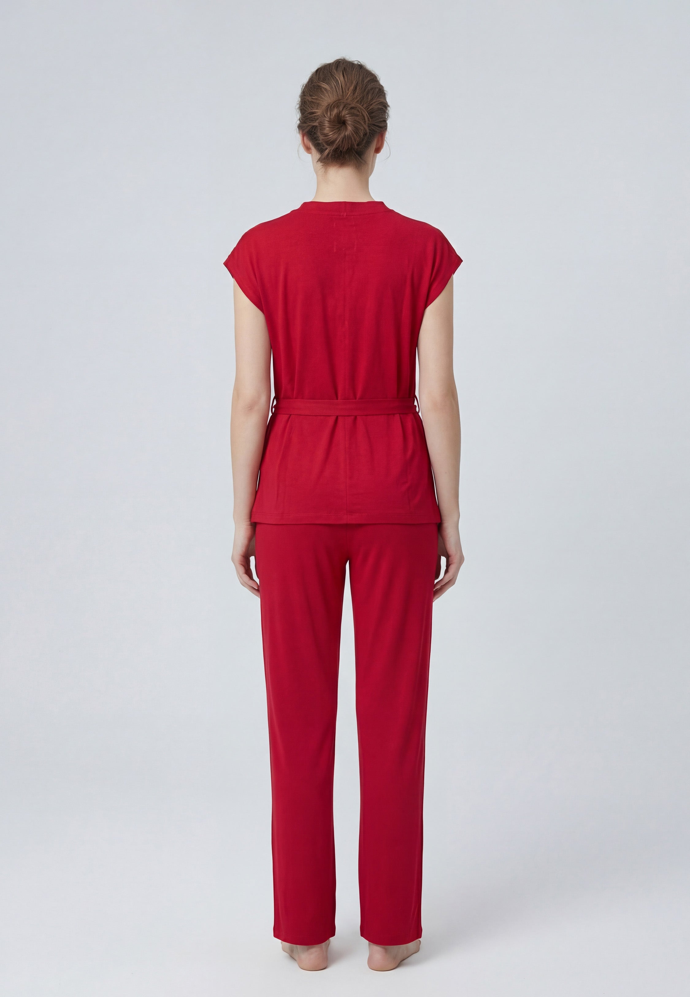 Ensemble Pyjama Femme avec Détails en Dentelle