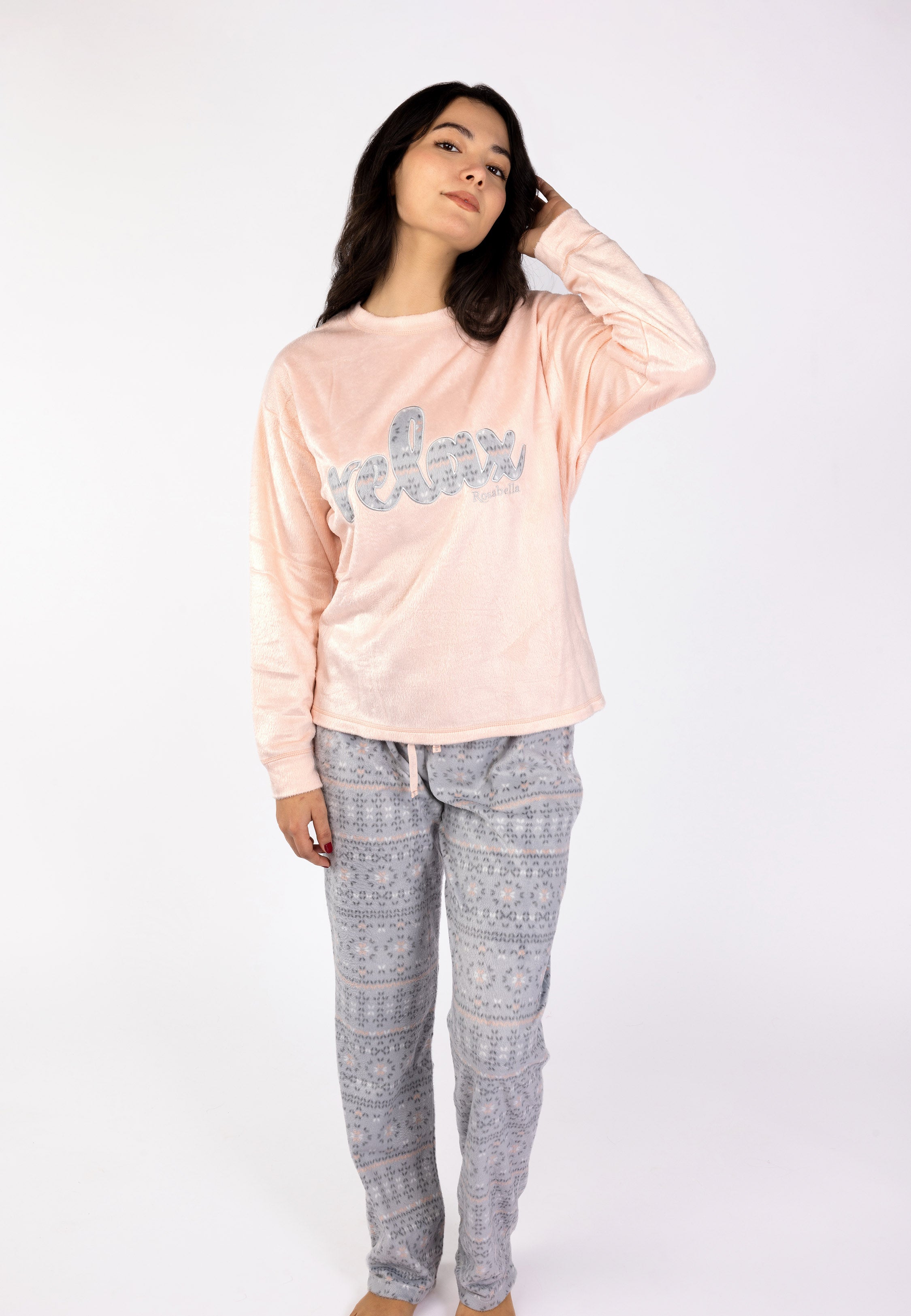 Ensemble Pyjama Saumon à Motif | Collection La Vie en Rose