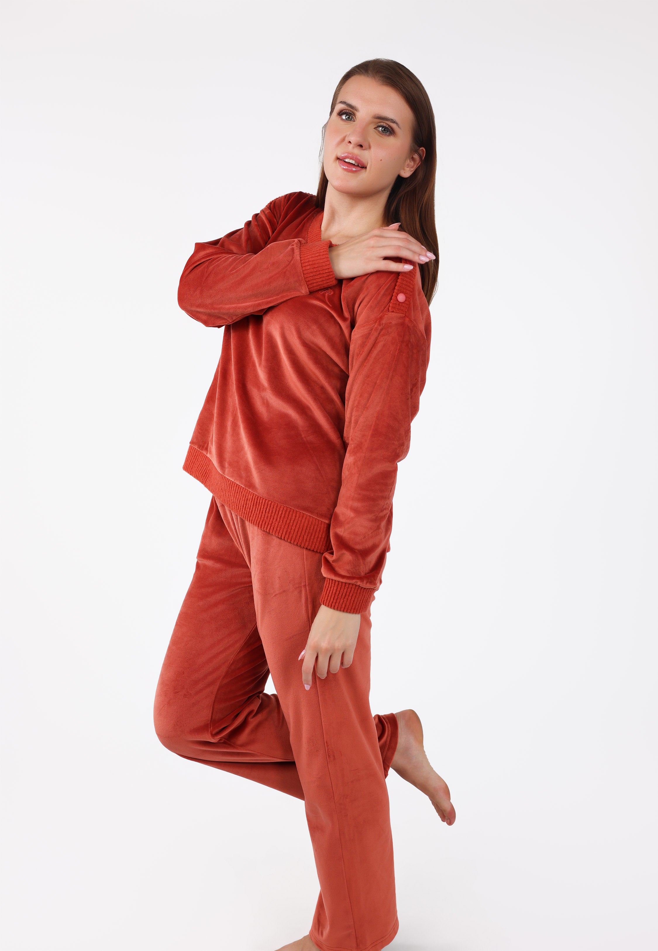 Ensemble pyjama col V | Collection Velvet MLC