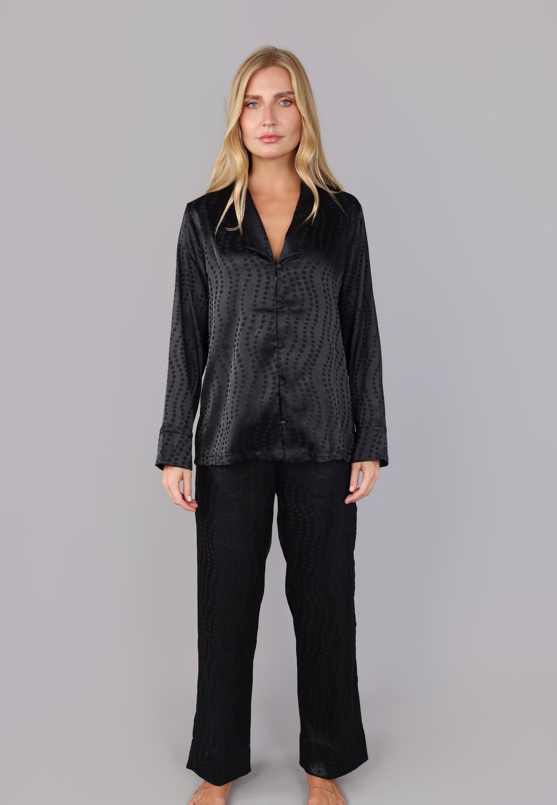 Ensemble Pyjama Boutonné en Satin