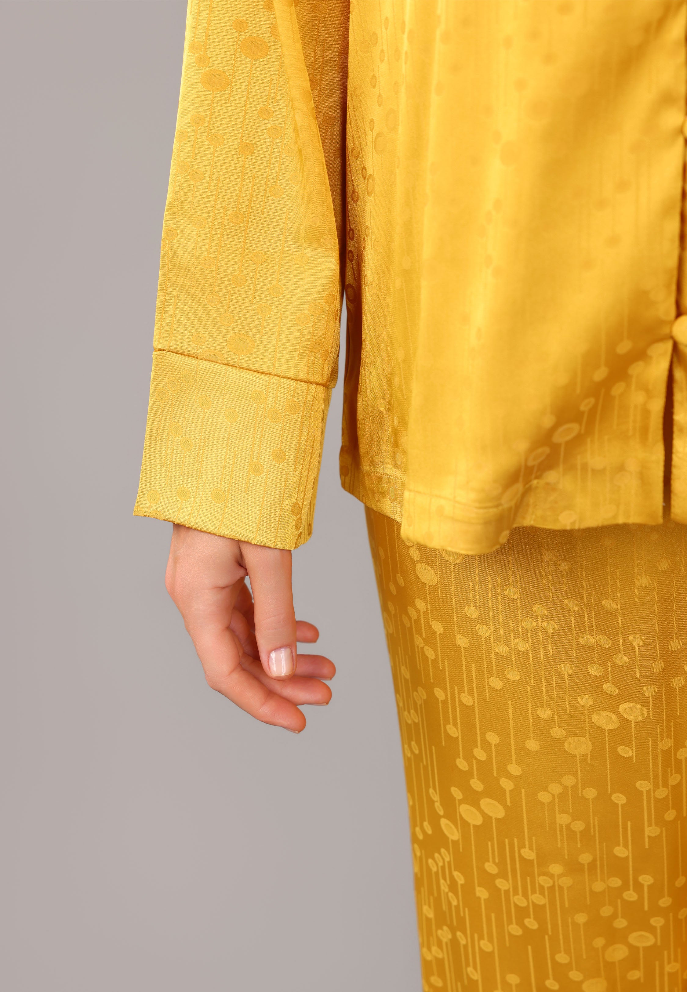 Pyjama Femme Satin Jaune