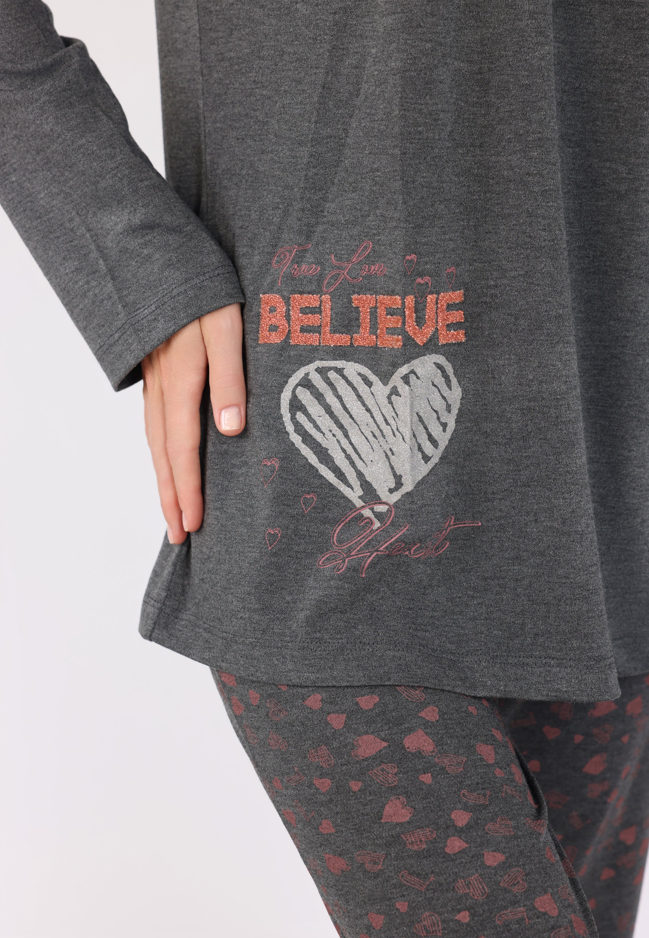 Pyjama Deux Pièces Imprimé | Collection LV SAUMON