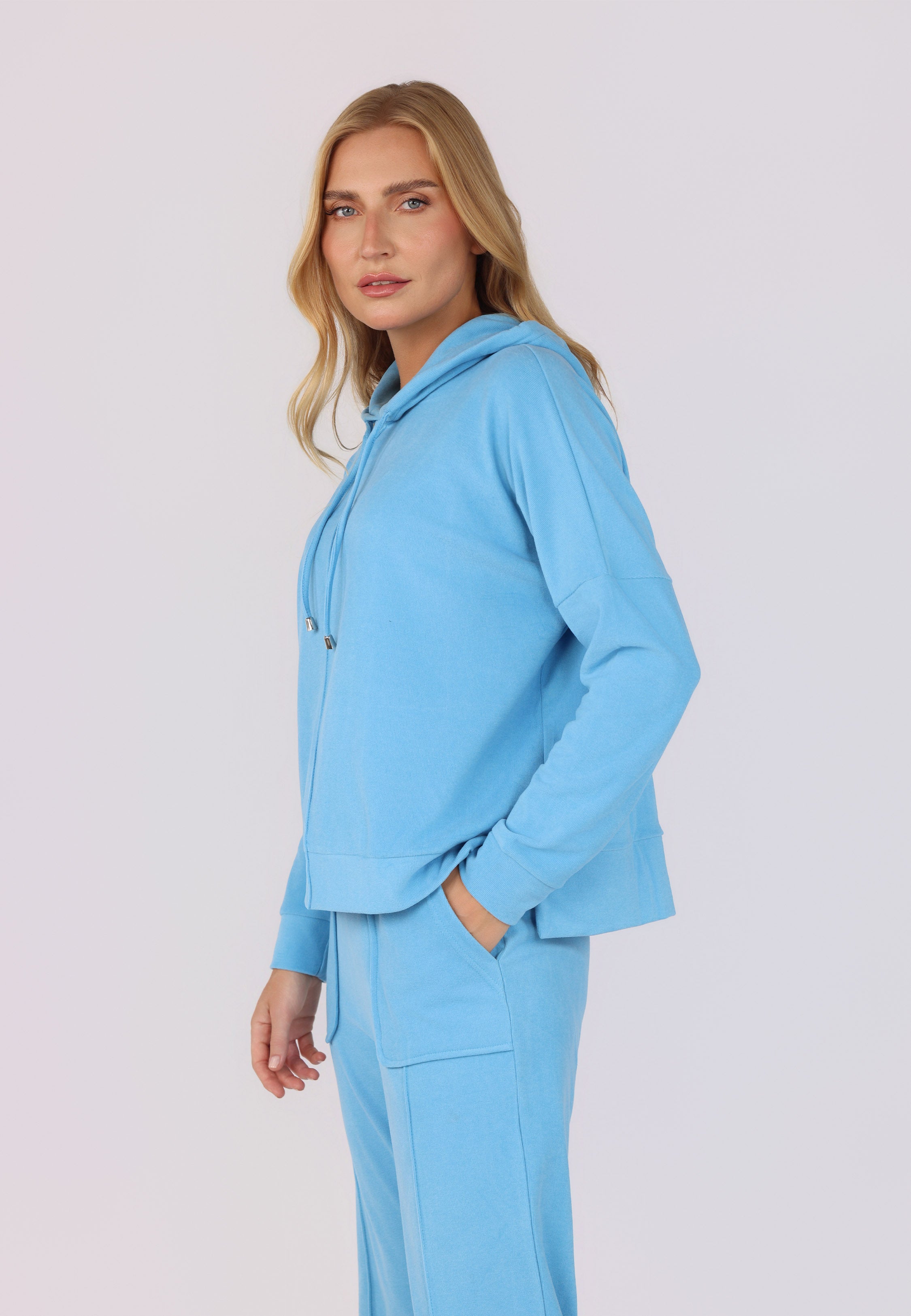 Ensemble Pyjama Bleu Ciel Hoodie