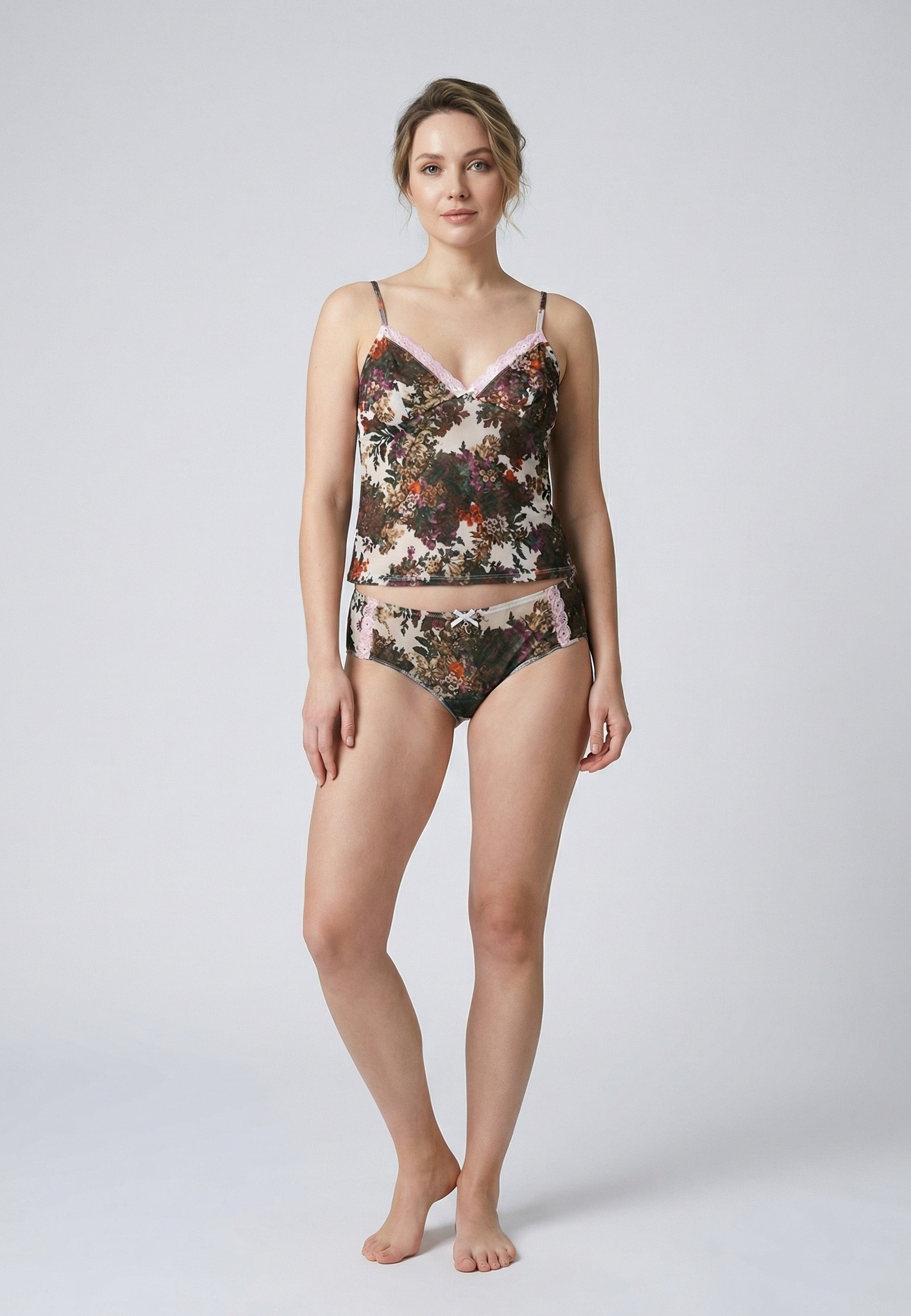 Ensemble Débardeur & Boxer Jardin Automnal